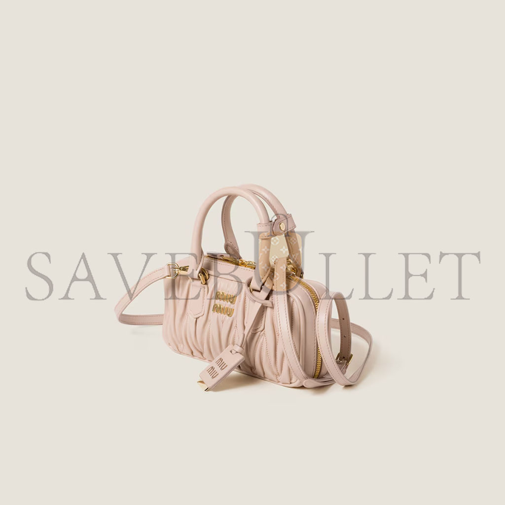 M1v M1v arcadie matelassÉ nappa leather mini-bag 5bp088 (19*10*5cm)